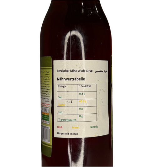 Golchekan – Sekangebien Syrup- Persischer Minz-Essig-Sirup