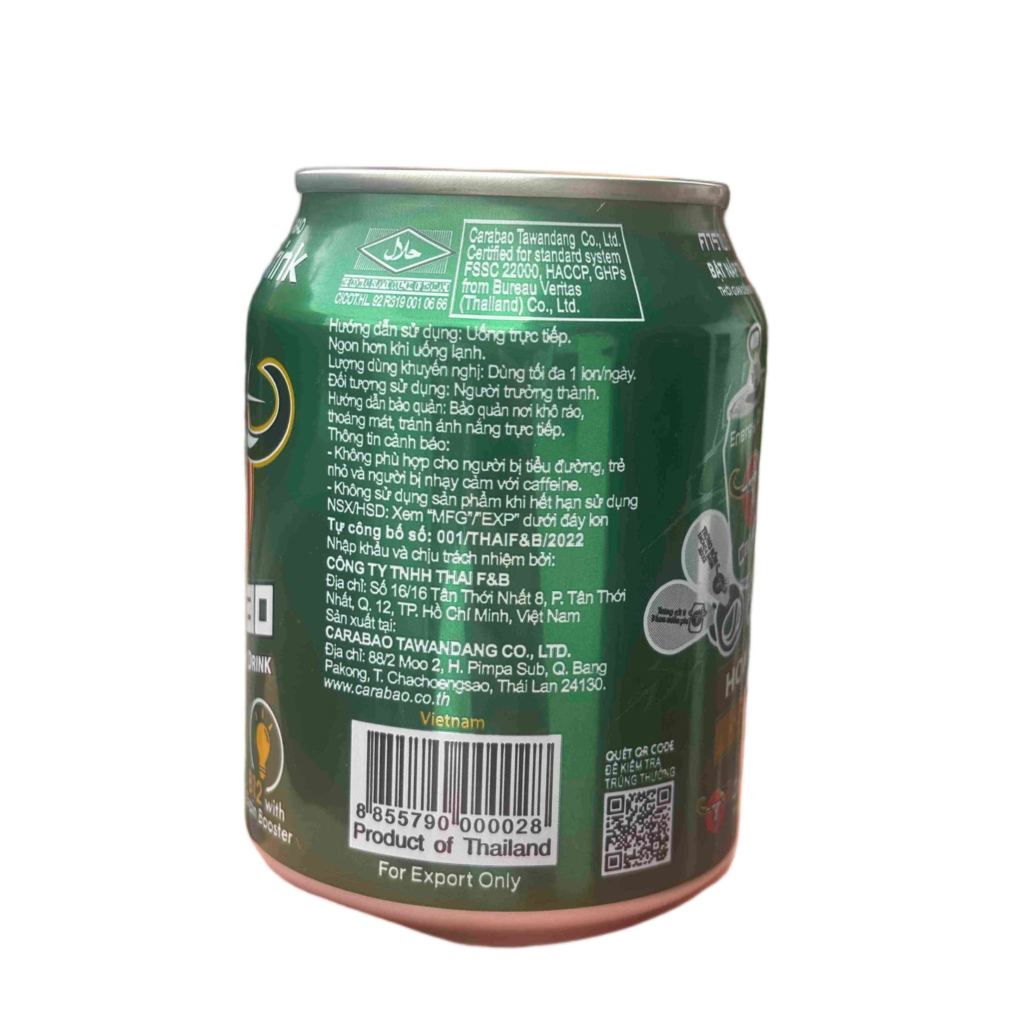 Carabao Energy Drink – 100% Made in Thailand