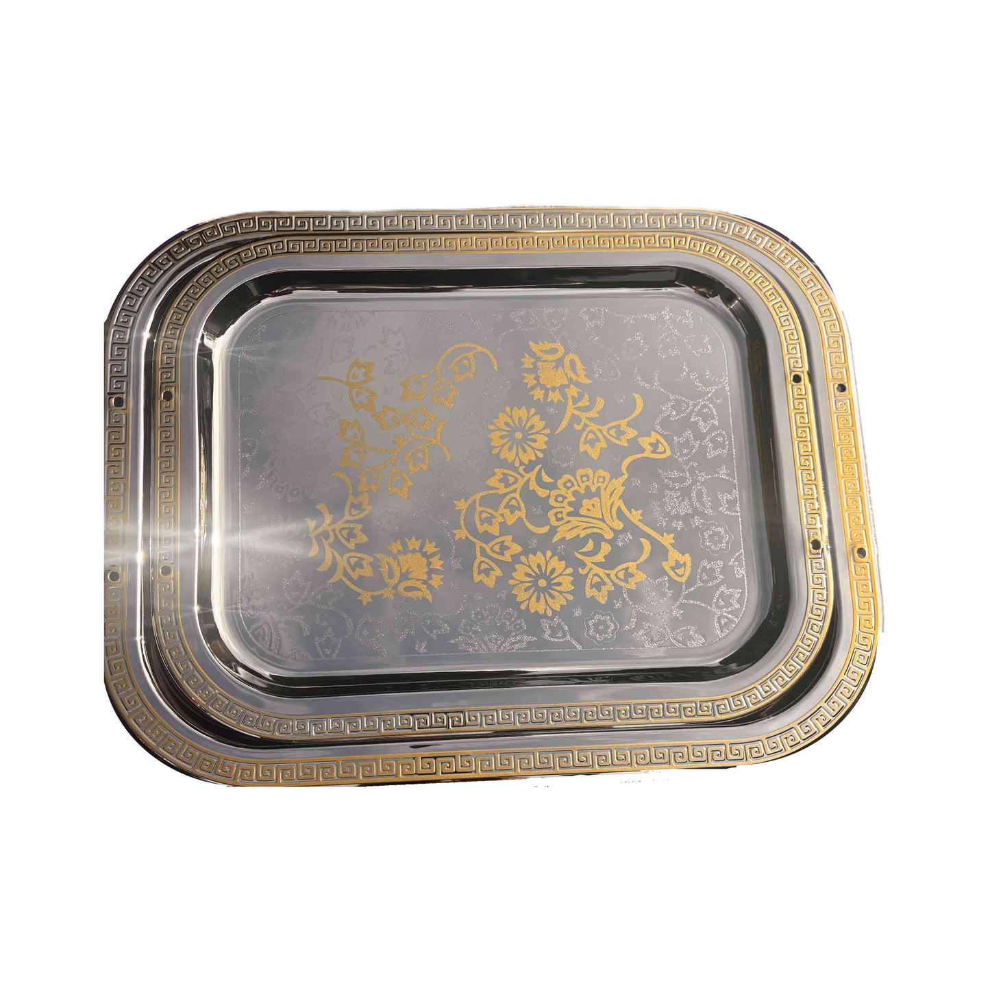 Elegantes Serviertablett-Set mit orientalischem Design